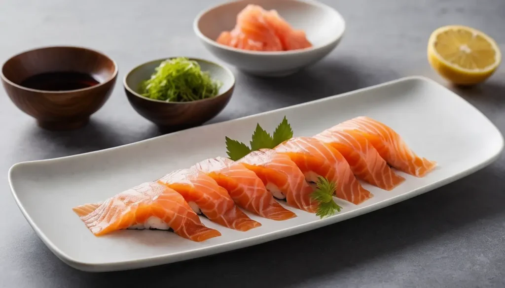 Salmon Sashimi 4 Salmon Sashimi