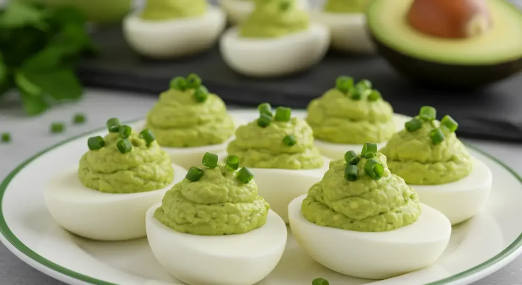 Creamy Avocado Deviled Eggs Deviled Eggs