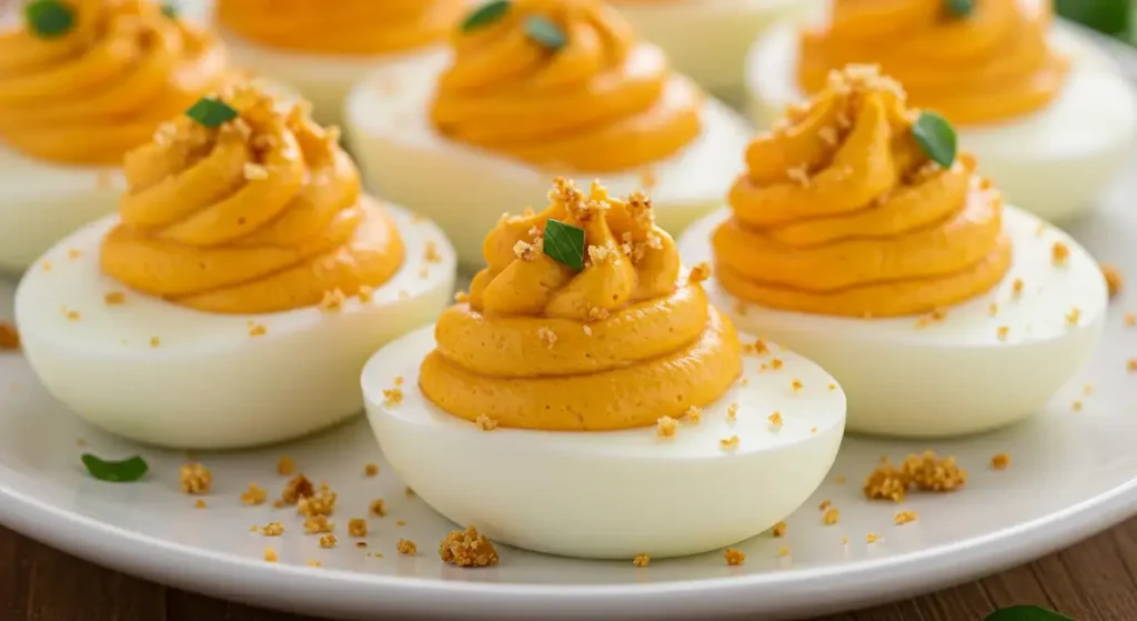 Easy Spicy Sriracha Deviled Eggs Deviled Eggs