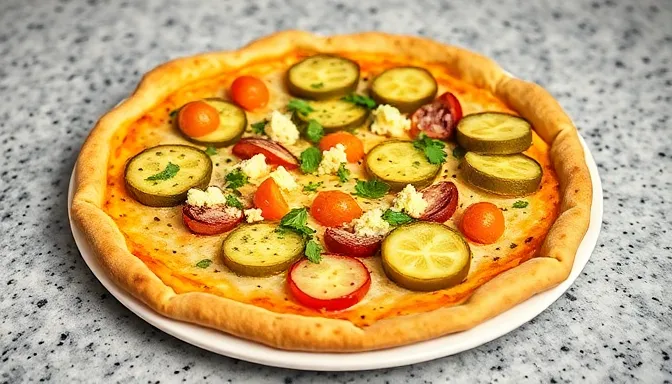 Crave-Worthy keto-friendly pickle pie pizza